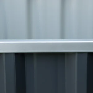 Υπερυψωμένο κρεβάτι κήπου Outsunny από ατσάλι, ανοιχτό κάτω μέρος και συναρμολόγηση χωρίς εργαλεία, 90x90x30 cm 845-662CG - Image 7