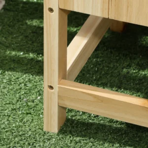 Outsunny Κάθετη Ξύλινη Ζαρντινιέρα εξωτερικού χώρου με τρύπα αποστράγγισης και επένδυση, 86x30x50 cm 845-907V00ND - Image 7