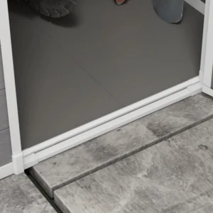 Υπόστεγο Κήπου Outsunny με Παράθυρο και Διπλή Πόρτα, σε Αλουμίνιο και PP, 122x149x192 cm, Γκρι 845-952V00GY - Image 7