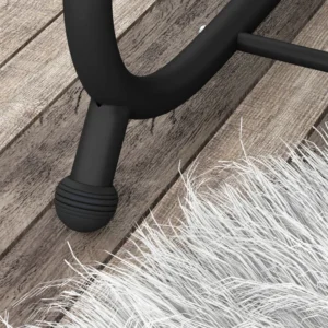 Κούνια 3θέσιο κρεβάτι κήπου με ρυθμιζόμενη οροφή και δίσκο, 200x120x164 cm, ανοιχτό καφέ 84A-050V02SD - Image 6