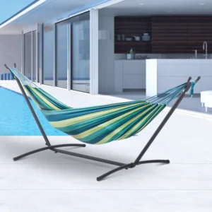 Outsunny Structure Support for Hammock Adjustable Max.120Kg, Μαύρο, 280x120x110cm 84A-081 - Image 7