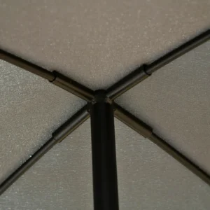 Outsunny Garden Rocking Lounger Ξαπλώστρα εξωτερικού χώρου με γεμισμένο κάθισμα και γκρι κουβούκλιο 185x100x190cm 84A-179CG - Image 6