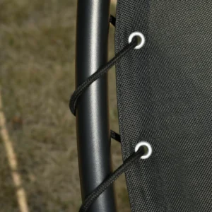 Outsunny Garden Rocking Lounger Ξαπλώστρα εξωτερικού χώρου με γεμισμένο κάθισμα και γκρι κουβούκλιο 185x100x190cm 84A-179CG - Image 7