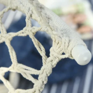 Κρεμαστή καρέκλα Outsunny σε πολυεστέρα και Macram για εσωτερικούς και εξωτερικούς χώρους Crema 84A-199 - Image 6