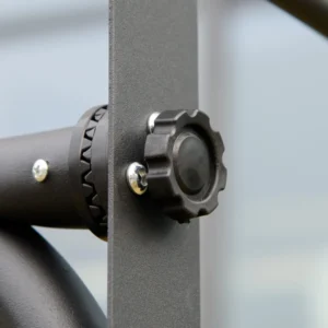 Outsunny Κούνια κήπου 2 θέσεων με ρυθμιζόμενο κουβούκλιο, 140x118x162cm Μπεζ 84A-233BG - Image 6