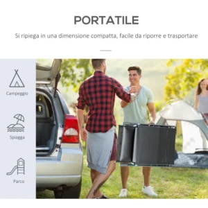 Outsunny αναδιπλούμενη ξαπλώστρα Relax με Cushion Garden Grey 84B-184GY - Image 5