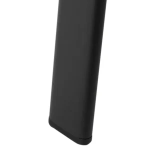 Outsunny στρογγυλό τραπέζι κήπου με τρύπα για ομπρέλα από ατσάλι και γυαλί, 106,5x71 cm, μαύρο 84B-777 - Image 7