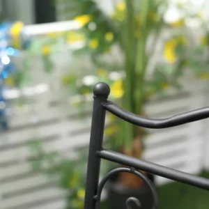 Outsunny σετ κήπου 3 τεμαχίων, τραπεζάκι σαλονιού και 2 πτυσσόμενες καρέκλες με μωσαϊκό, μπλε 84B-852 - Image 6