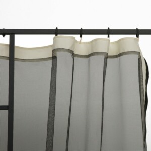 Outsunny κουνουπιέρα για σκηνές κιόσκι Γενική αντικατάσταση με μεντεσέδες, 302x207cm - Μαύρο / Μπεζ 84C-142 - Image 4