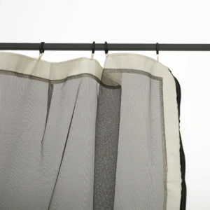 Outsunny κουνουπιέρα για σκηνές κιόσκι Γενική αντικατάσταση με μεντεσέδες, 352x207cm - Μαύρο / Μπεζ 84C-142V02 - Image 5