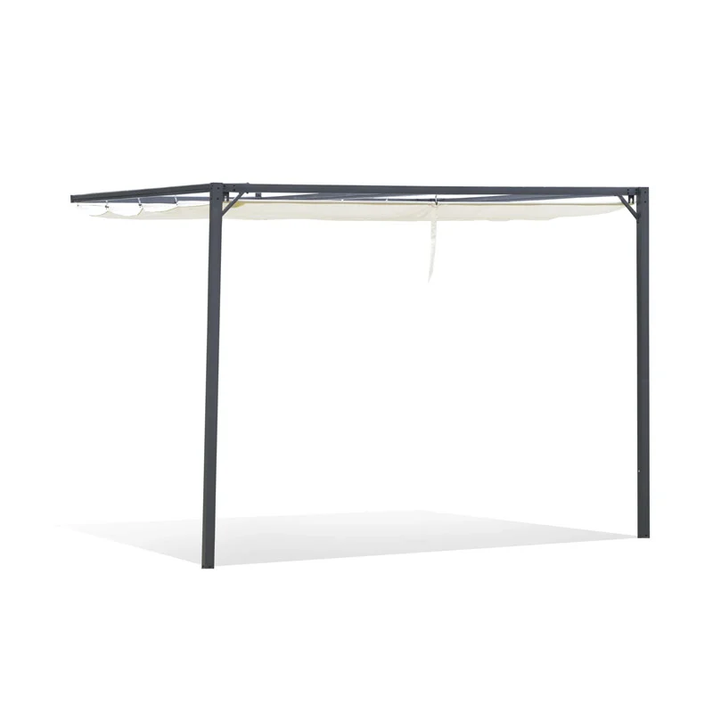 Επιτοίχια Μεταλλική Πέργκολα Κήπου με Πτυσσόμενη Οροφή 3 x 3 x 2.3 m Outsunny 84C-180 Επιτοίχια Μεταλλική Πέργκολα Κήπου με Πτυσσόμενη Οροφή 3 x 3 x 2.3 m Outsunny 84C-180