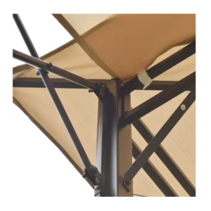 Κιόσκι Κήπου με Ατσάλινο Σκελετό και Πτυσσόμενο Σκίαστρο 325 x 325 x 270 Outsunny 84C-194 - Image 2