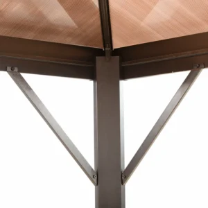 Outsunny Garden Gazebo με ηλιοροφή από πολυανθρακικό Anti-UV 50+ 84C-203 - Image 6