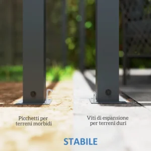 Outsunny Πέργκολα Κήπου Αναδιπλούμενη 4x3 μ με Φώτα LED και Οπές Αποστράγγισης, από Αλουμίνιο και Πολυεστέρα, Λευκό Κρεμ. 84C-557V00CW - Image 7