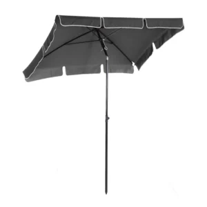 Ομπρέλα Δαπέδου Αλουμινίου 200 x 125 cm Χρώματος Γκρι Outsunny 84D-016GY - Image 5