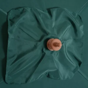 Outsunny ορθογώνια ομπρέλα μπαμπού και Polyester, Anti-UV Green 2x1,5x2,3m 84D-017GN - Image 7