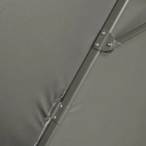 Ομπρέλα Outsunny Garden Offset με ρυθμιζόμενη γωνία και περιστροφή 360°, Ø294x248cm Γκρι 84D-052V00GY - Image 6