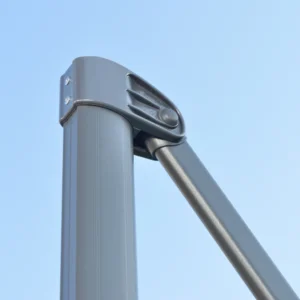 Ομπρέλα Outsunny Garden Offset με ρυθμιζόμενη γωνία και περιστροφή 360°, Ø294x248cm Γκρι 84D-052V00GY - Image 7