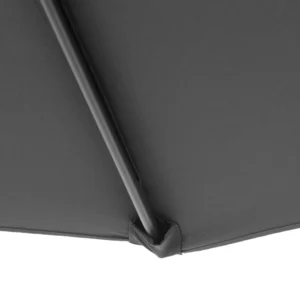 Ανακλινόμενη ομπρέλα κήπου Outsunny Deluxe με μανιβέλα, Φ3m Γκρι 84D-082 - Image 6