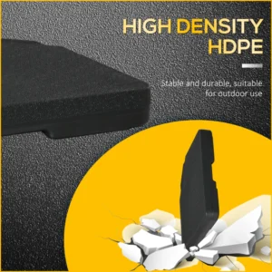 Outsunny βάση ομπρέλας 4 τεμαχίων με δυνατότητα πλήρωσης με νερό ή άμμο και γάντζους σύνδεσης, μαύρο 84D-152 - Image 4