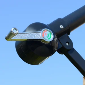 Ομπρέλα κήπου Outsunny με μανιβέλα ανοίγματος και ανακλινόμενο βραχίονα, Φ265x265cm, Ανοιχτό καφέ 84D-161LR - Image 7