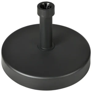Outsunny Garden Base Parasol PP Plastic Max 18kg Βάρος, Ø45x33cm, Μαύρο 84D-247V00BK - Image 8