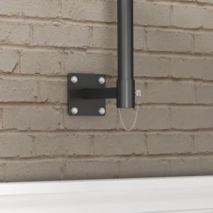 Outsunny επιτοίχια ομπρέλα κήπου, περιστρεφόμενη 180° με μανιβέλα και 8 νευρώσεις, γκρι 84D-311V00CG - Image 7