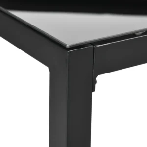 Outsunny Ορθογώνιο Τραπέζι Κήπου για 8 Άτομα από Αλουμίνιο και Γυαλί, 180x80x72cm, Μαύρο 84G-098V00BK - Image 6