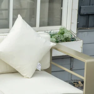 Outsunny Σετ κήπου 4 τεμαχίων με καναπέ 2 πολυθρόνες και τραπεζάκι σαλονιού με χρυσά αφαιρούμενα μαξιλάρια 84G-148V00GD - Image 6