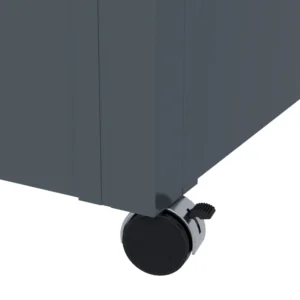 Outsunny 311L Πορτμπαγκάζ εξωτερικού χώρου με κλειδαριά και 2 χερούλια, από γαλβανισμένο ατσάλι, 120x62x66 cm, σκούρο γκρι 84G-187V01CG - Image 7