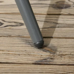 Σετ κήπου με 4 καρέκλες με μαξιλάρια και τετράγωνο γυάλινο τραπέζι φαγητού, σκούρο γκρι 84G-257V00CG - Image 7