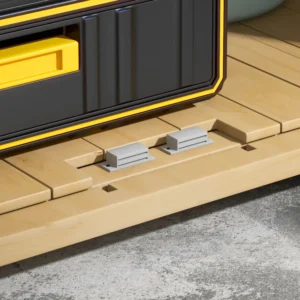 Ντουλάπα εξωτερικού χώρου με ρυθμιζόμενο εσωτερικό ράφι και κεκλιμένη οροφή, από ξύλο ελάτης, 77,5x88x90 cm 84G-416V00ND - Image 7