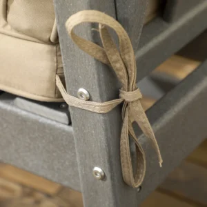 Σαλόνι κήπου με καναπέ, 2 πολυθρόνες και HDPE τραπεζάκι σαλονιού με μαξιλάρια, Σκούρο Γκρι 84G-445V00BN - Image 7