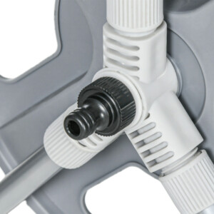 Outsunny Τροχήλατος Σωλήνας Κήπου Τοίχου και Αυτοστήριξης για 40μ Σωλήνα με Μανιβέλα Γκρι 84H-137V00LG - Image 8