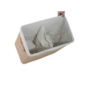 Καλάθι Απλύτων από Μπαμπού με 2 Χώρους HOMCOM 850-020 - Image 5