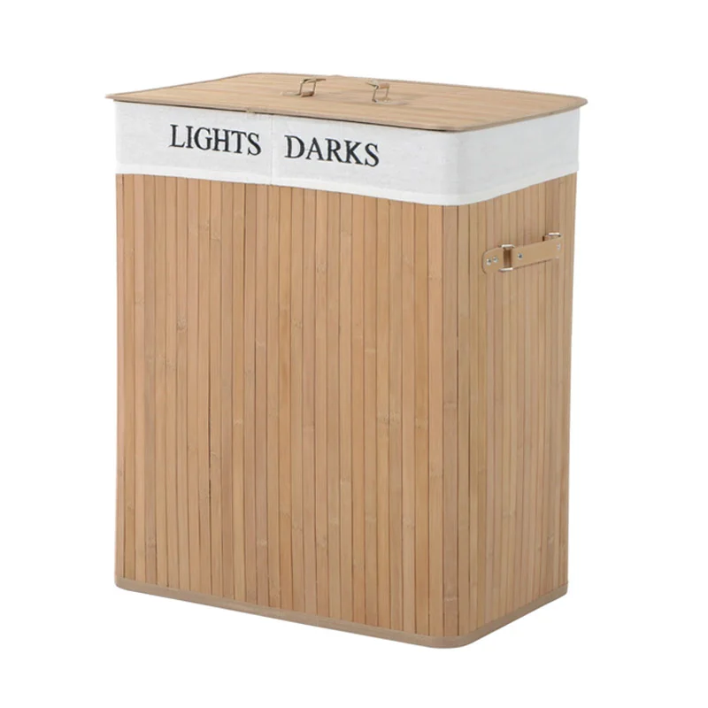 Καλάθι Απλύτων από Μπαμπού με 2 Χώρους HOMCOM 850-020 Καλάθι Απλύτων από Μπαμπού με 2 Χώρους HOMCOM 850-020