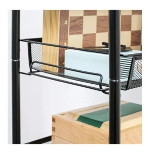 Πολυλειτουργικό Μεταλλικό Τρόλεϊ με 5 Ράφια 45 x 26.5 x 106 cm HOMCOM 850-164 - Image 2