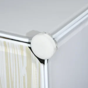 Αρθρωτό ντουλάπι παπουτσιών HOMCOM για εξοικονόμηση χώρου, 6 κύβοι 45x35x17 cm σε PP πλαστικό και ατσάλι, 45x36,5x108 cm, λευκό 850-172WT - Image 6