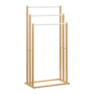 Κρεμάστρα Δαπέδου από Μπαμπού με 3 Ατσάλινες Ράγες 48 x 25.8 x 94 cm HOMCOM 850-179