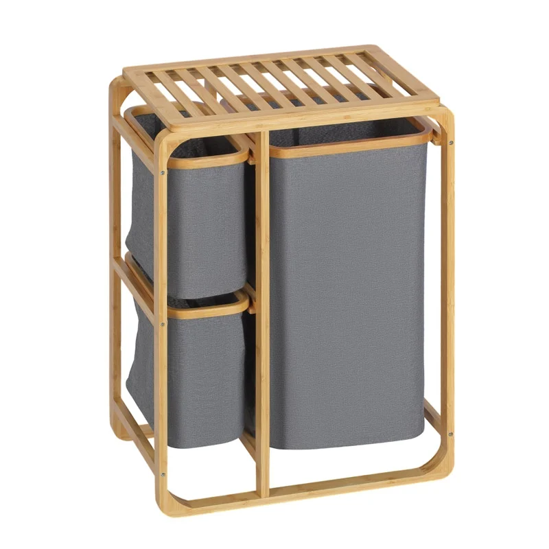 Καλάθι Απλύτων από Μπαμπού με 3 Χώρους HOMCOM 850-181 Καλάθι Απλύτων από Μπαμπού με 3 Χώρους HOMCOM 850-181