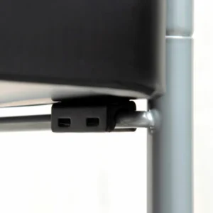 Καλάθι φαγητού HOMCOM 2 επιπέδων με χερούλια και περιστρεφόμενους τροχούς, μεταλλικό, 63x40,4x83,5 cm 850-190 - Image 7