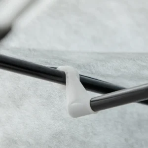 HOMCOM Φορητή μη υφασμένη ντουλάπα ντουλάπα με 6 ανοιχτά ράφια και μια κρεμάστρα, 103x43x162,5 cm, γκρι 850-213V00LG - Image 6