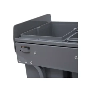 Τριπλός Κάδος Ανακύκλωσης 48 x 34.2 x 41.8 cm HOMCOM 851-002 - Image 4