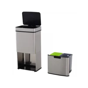 Διπλός Αυτόματος Κάδος Απορριμμάτων 72 Lt με Υπέρυθρο Αισθητήρα και Αυτόματο Καπάκι HOMCOM 851-018 - Image 6