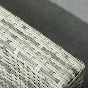 Outsunny 4τμχ Γκρι Rattan Σετ Κήπου με Τραπέζι ρυθμιζόμενου ύψους, 2 Ανακλινόμενες Πολυθρόνες και 2 Θέσιο Καναπέ 860-276V00LR - Image 7