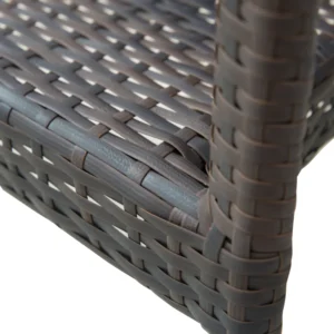 Σετ Έπιπλα εξωτερικού χώρου Outsunny Τραπεζαρία Ξύλινη PE Rattan με 6 καρέκλες με μαξιλάρια, καφέ 861-025 - Image 7