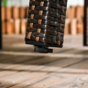 Outsunny 5 τεμαχίων PE Rattan σετ τραπεζαρίας εξωτερικού χώρου, γυάλινο τραπέζι κήπου και 4 καρέκλες με μαξιλάρια, καφέ 861-062V00MB - Image 5