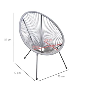 ανοιχτό γκρι 73 x 77 x 87 cm 867-093V01