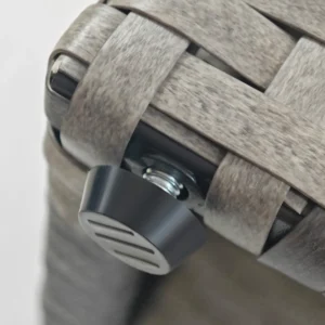 Outsunny Planter με πλέγμα για αναρρίχηση με 2 γλάστρες από ατσάλι και PE Rattan, 57x30x107cm, Γκρι 867-187V00GG - Image 7