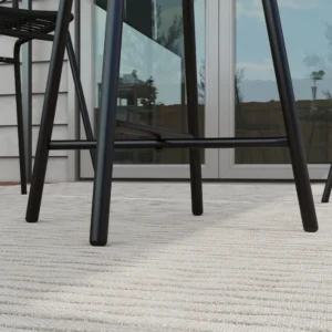 Τραπεζάκι Σαλονιού Outsunny Μοντέρνο Κήπου με Ξύλινη Πλαστική Επιφάνεια, σε Rattan και Ατσάλι, 50x50x55 cm, Γκρι και Μαύρο 867-192V00GY - Image 5